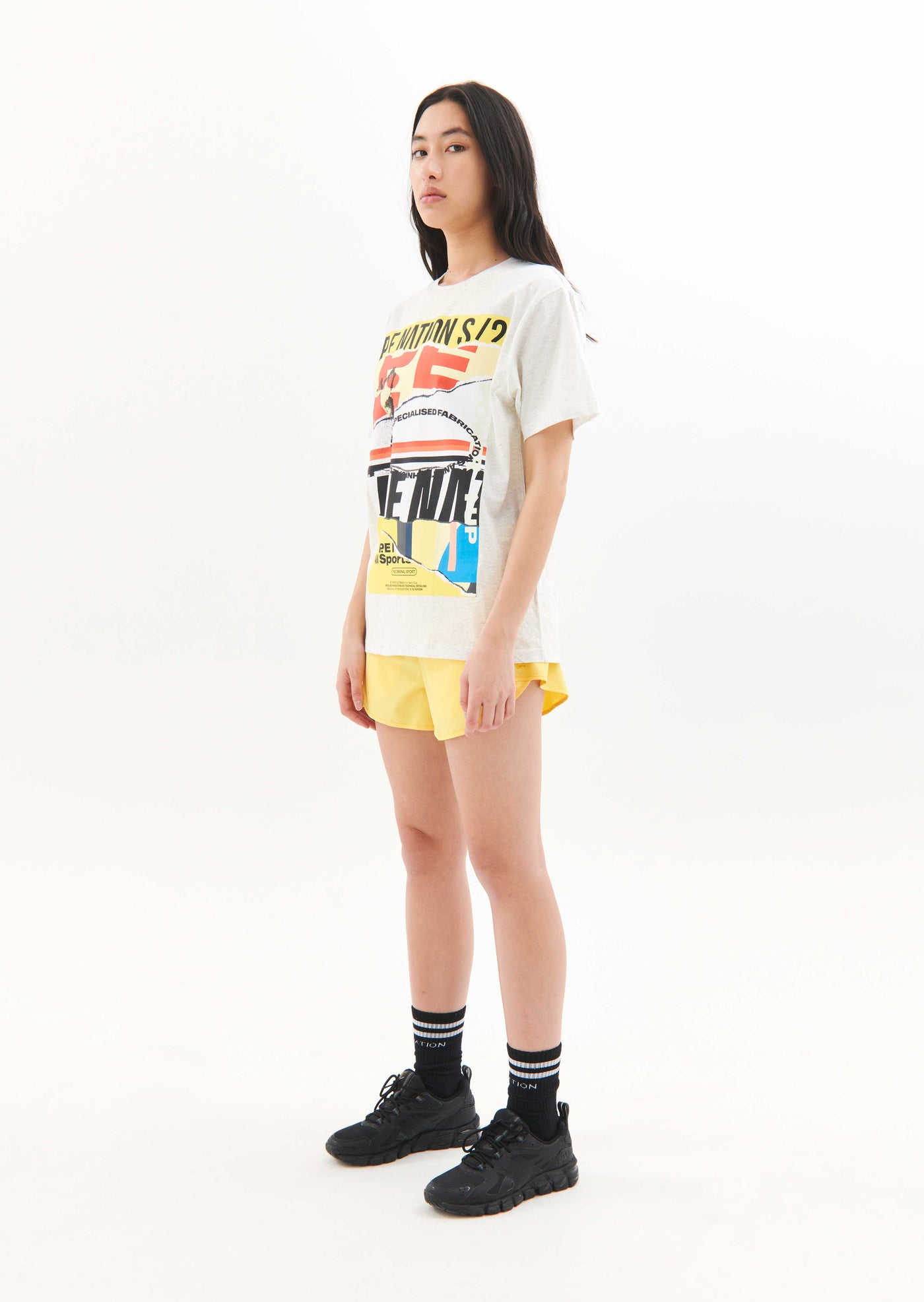 INFINITE TEE IN GREY MARLE