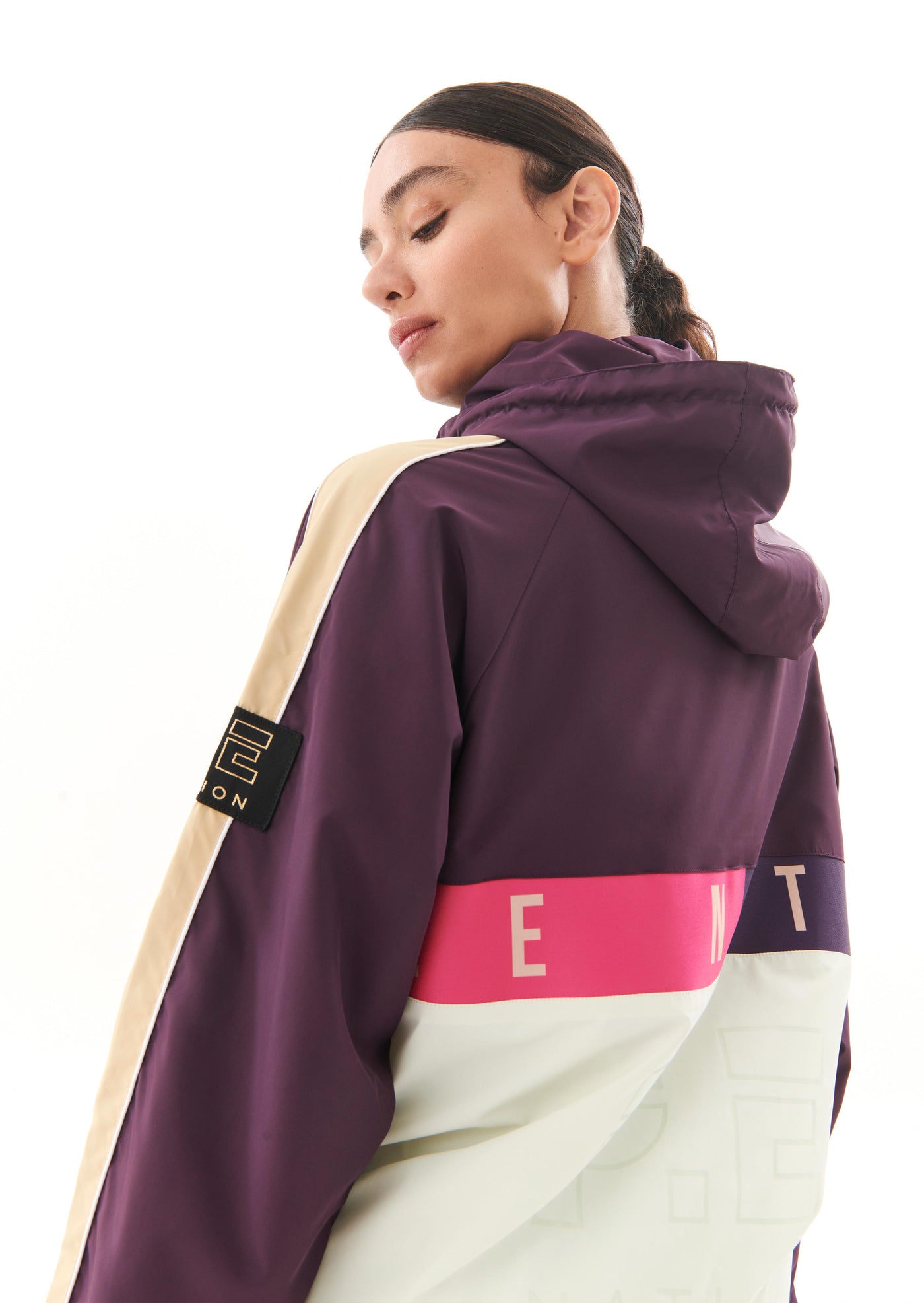 MAN DOWN JACKET IN PURPLE PENNANT