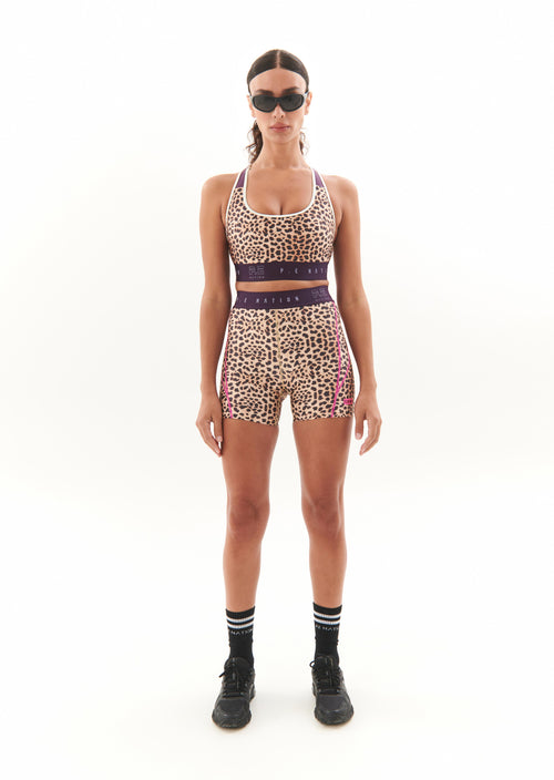 DEL MAR BIKE SHORT IN ANIMAL PRINT