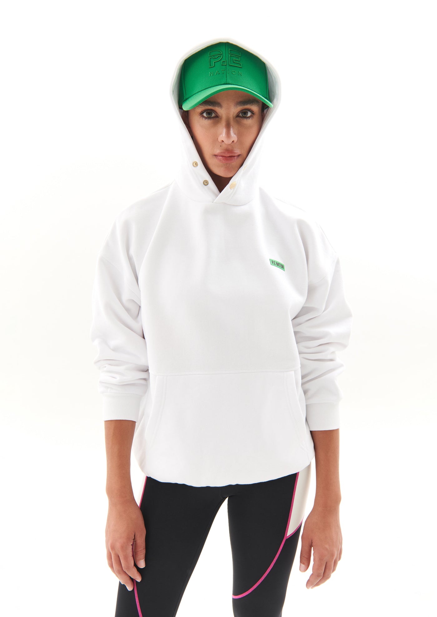 POWER UP HOODIE IN OPTIC WHITE