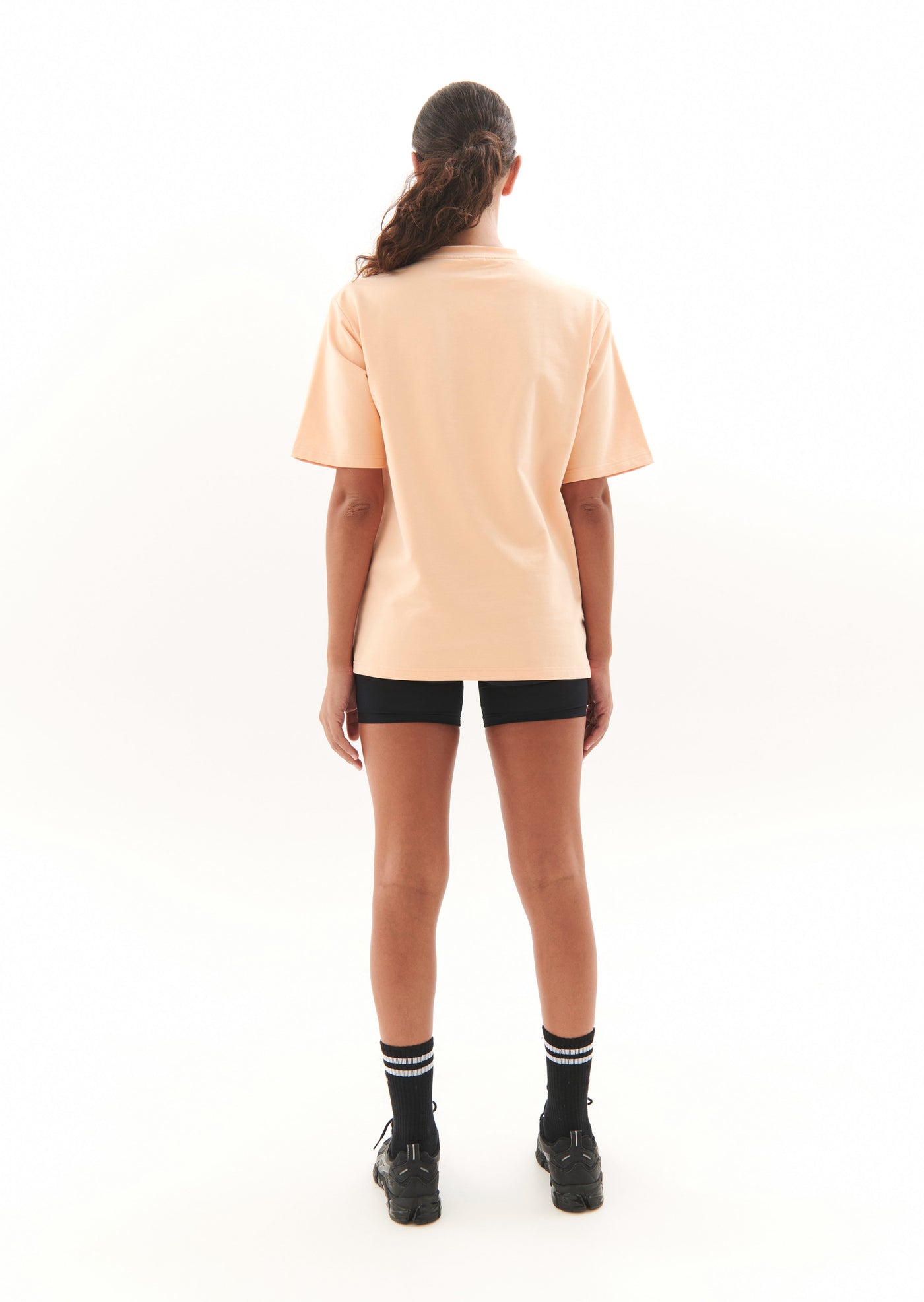 BACKSPIN TEE IN CREAM BLUSH