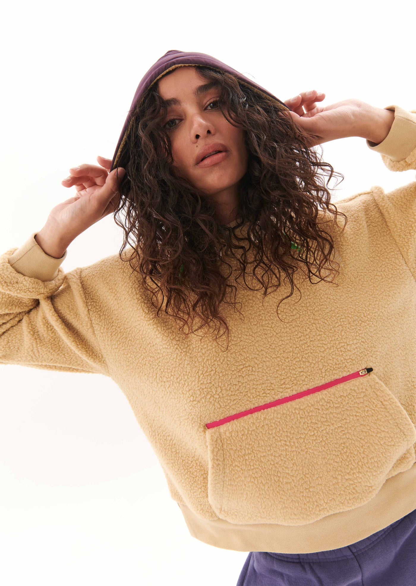 MAXIMISE HOODIE IN BEIGE