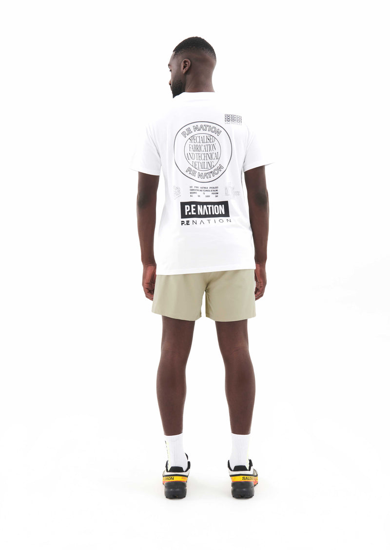 INTERVAL SHORT IN PALE KHAKI