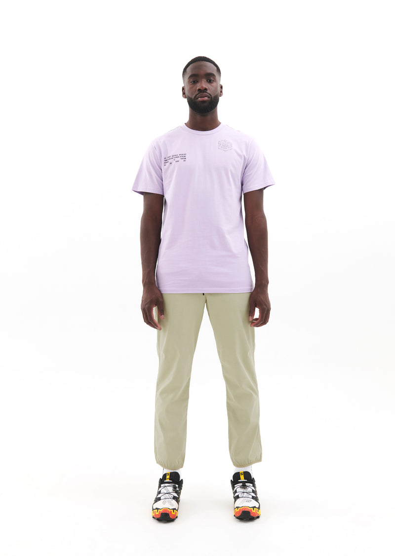 LINE BLOCK PANT IN PALE KHAKI