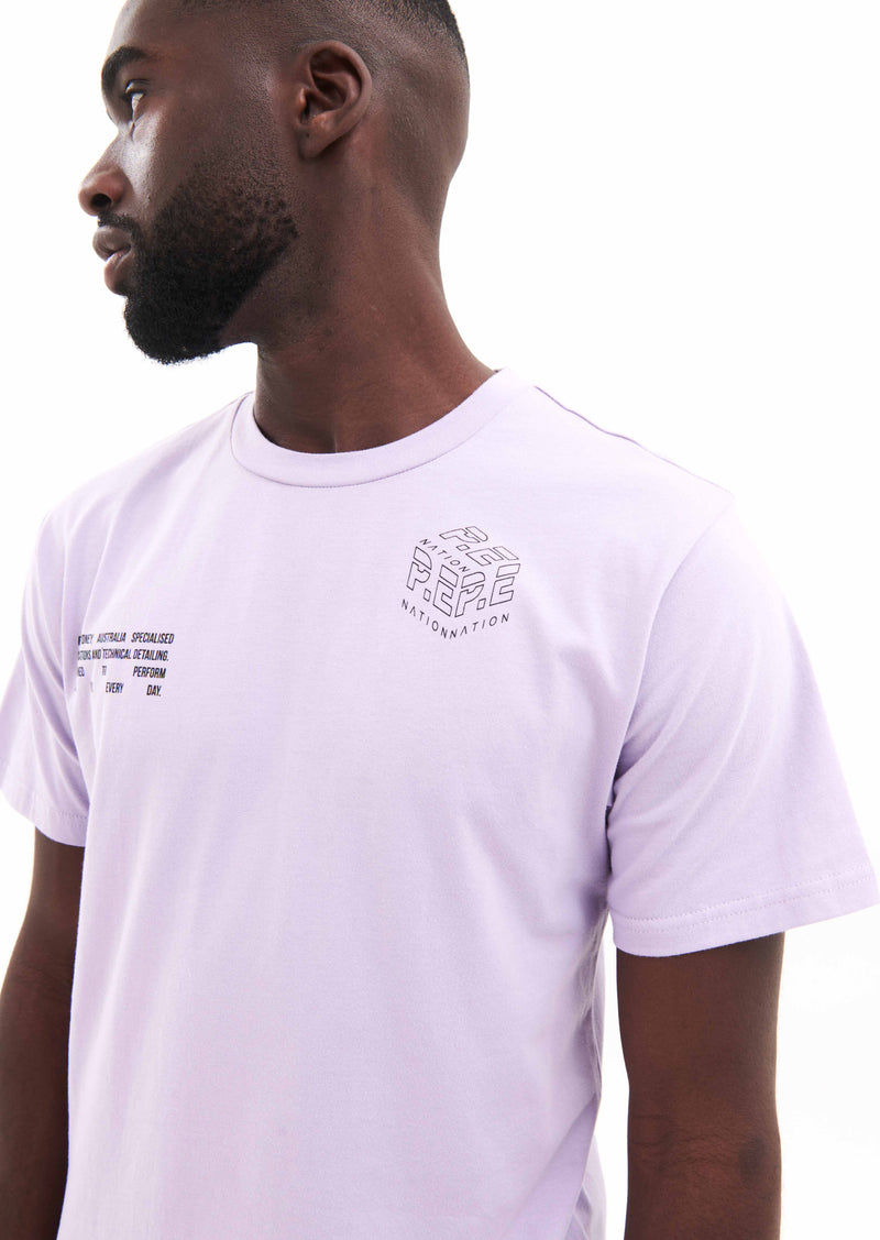REVOLVE TEE IN LAVENDER FROST