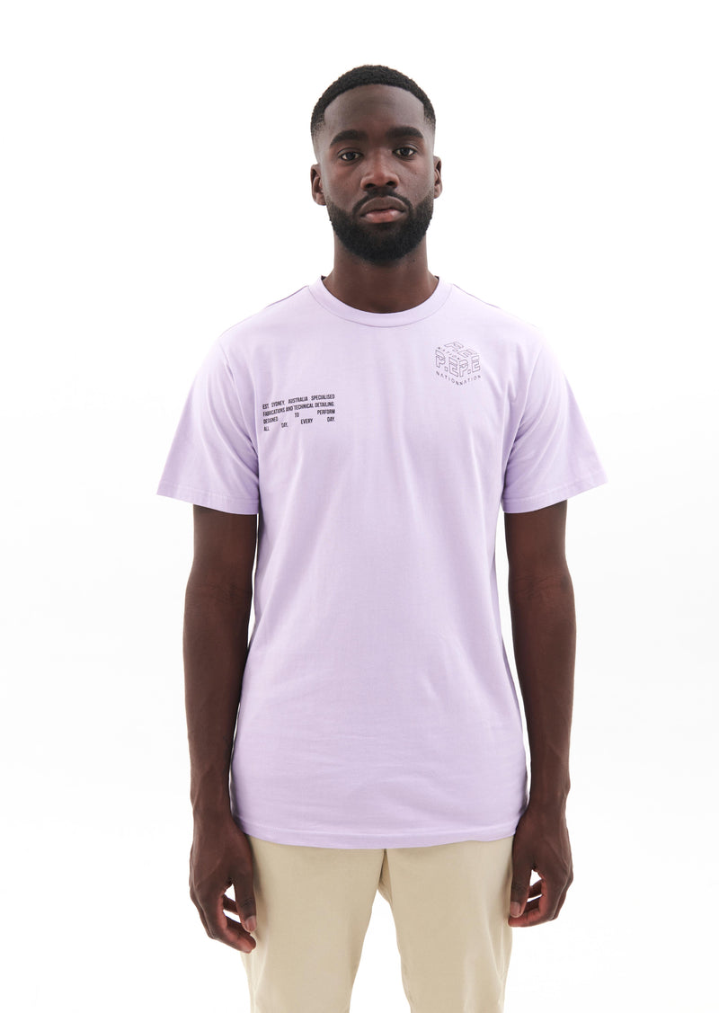REVOLVE TEE IN LAVENDER FROST