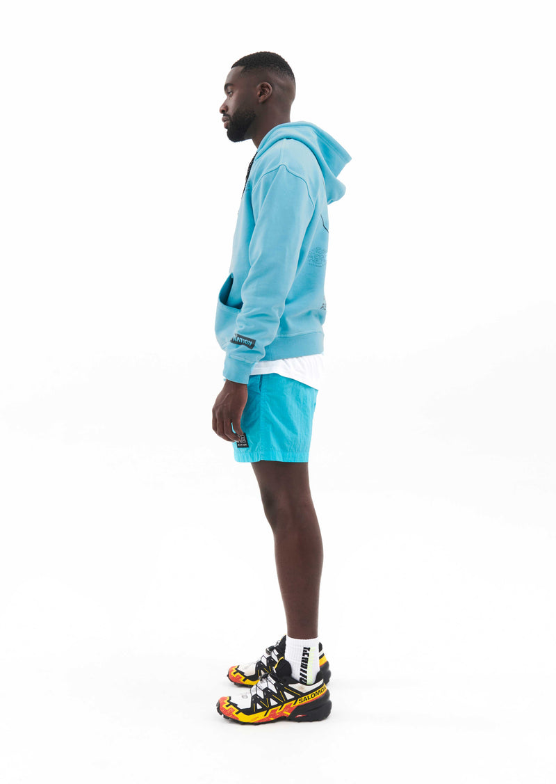REVOLVE HOODIE IN BLUE CURACAO