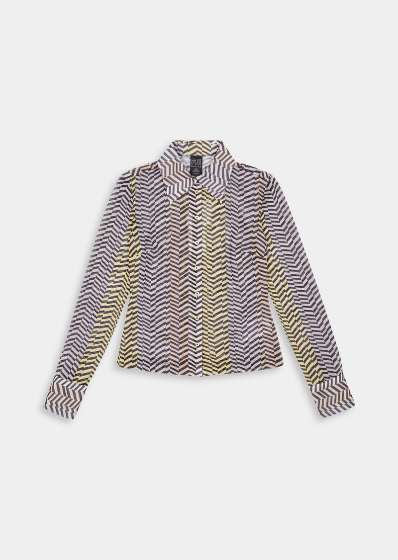 ABSTRACTION SHIRT IN ZIG ZAG PRINT