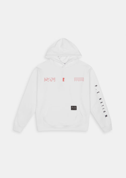 LAY DOWN HOODIE IN WHITE