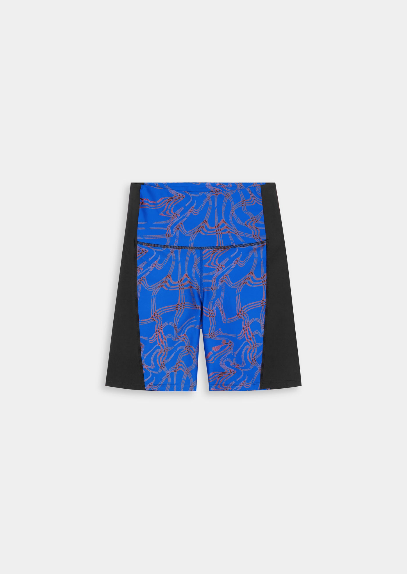 EQUILIBRIUM BIKE SHORT IN LIQUID HERRINGBONE PRINT