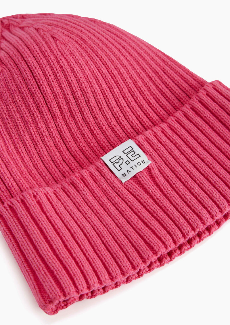 DEFENDING ZONE BEANIE IN PINK GLO