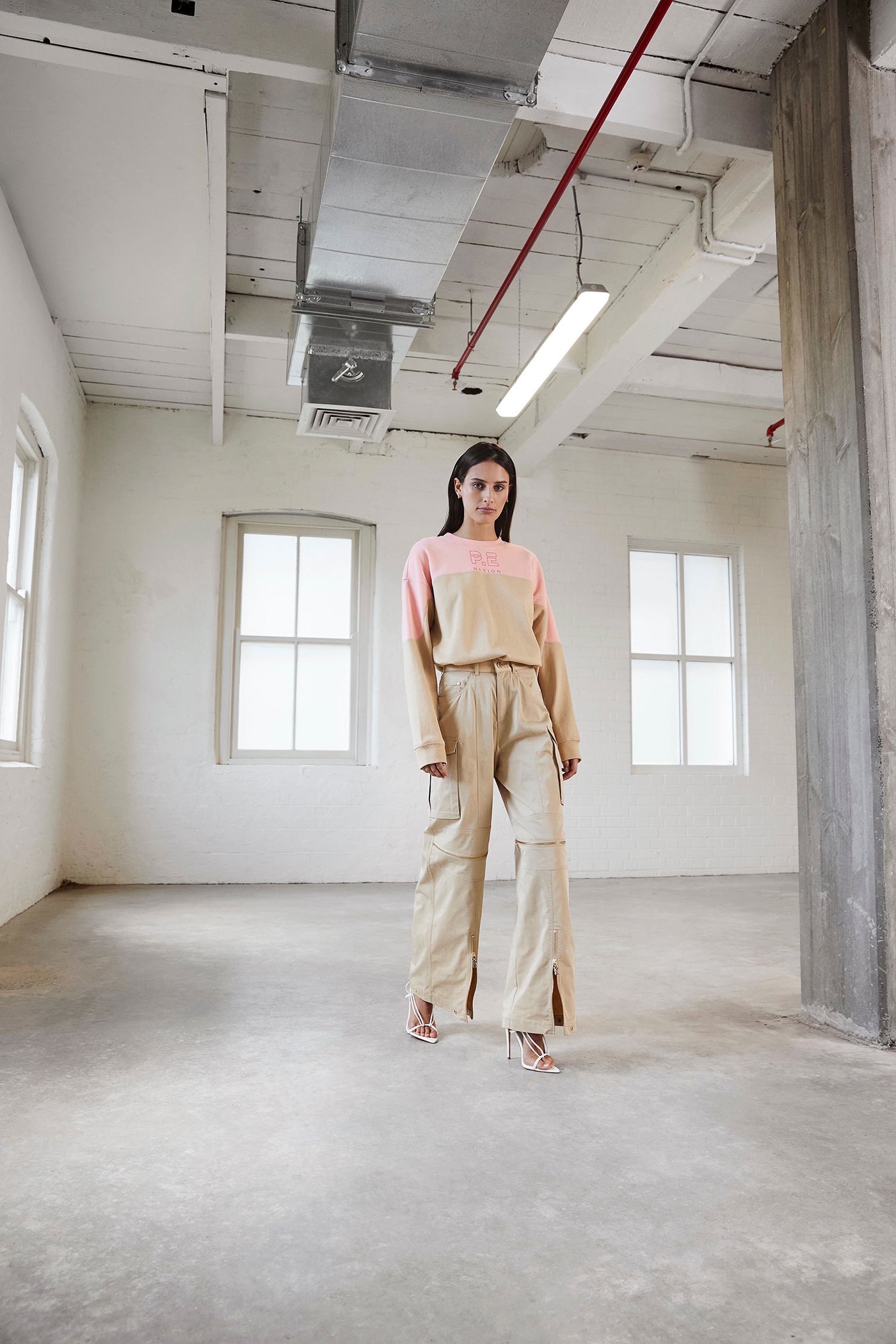 COMBAT PANT IN BEIGE