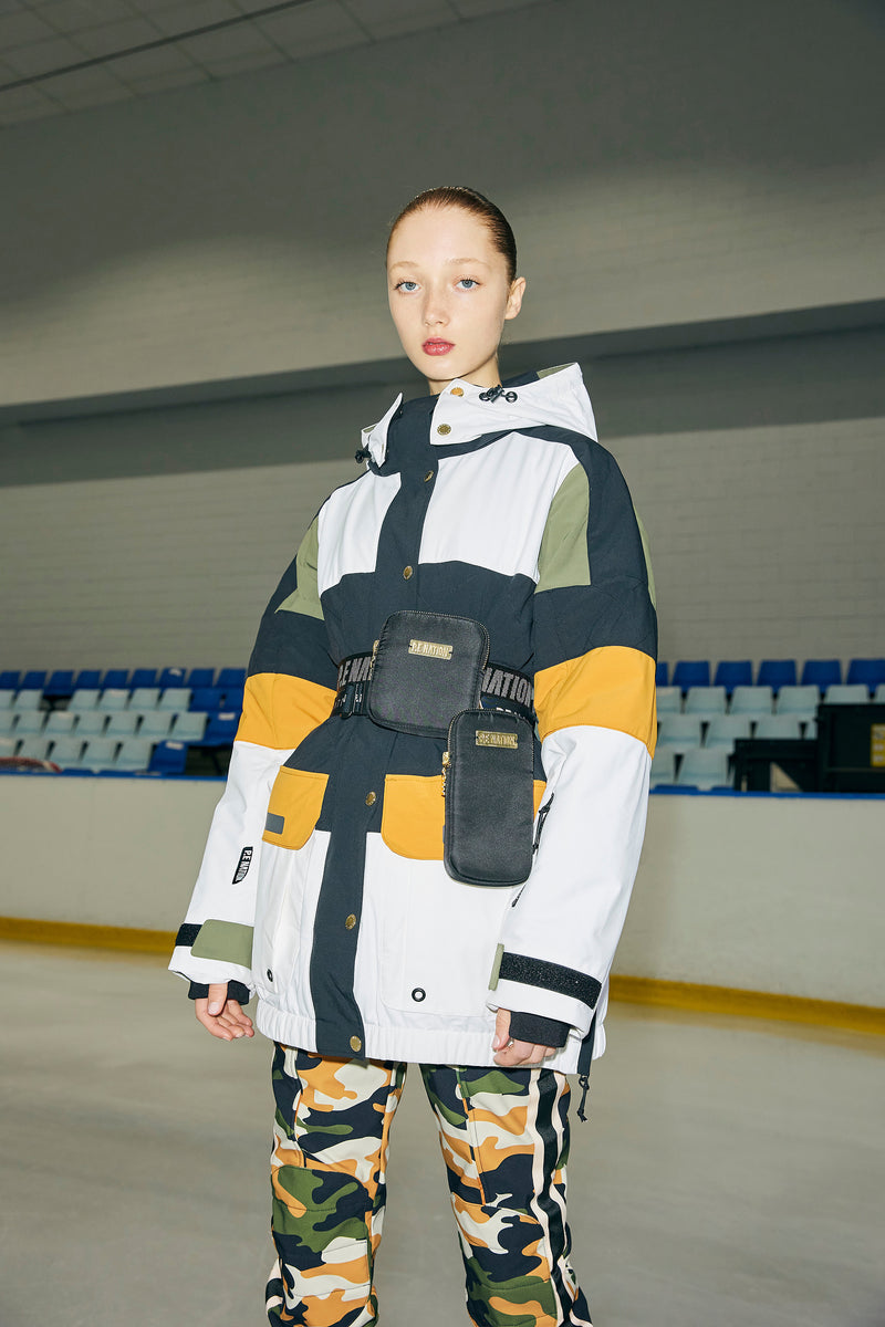 CHICANE SNOW JACKET IN OPTIC WHITE