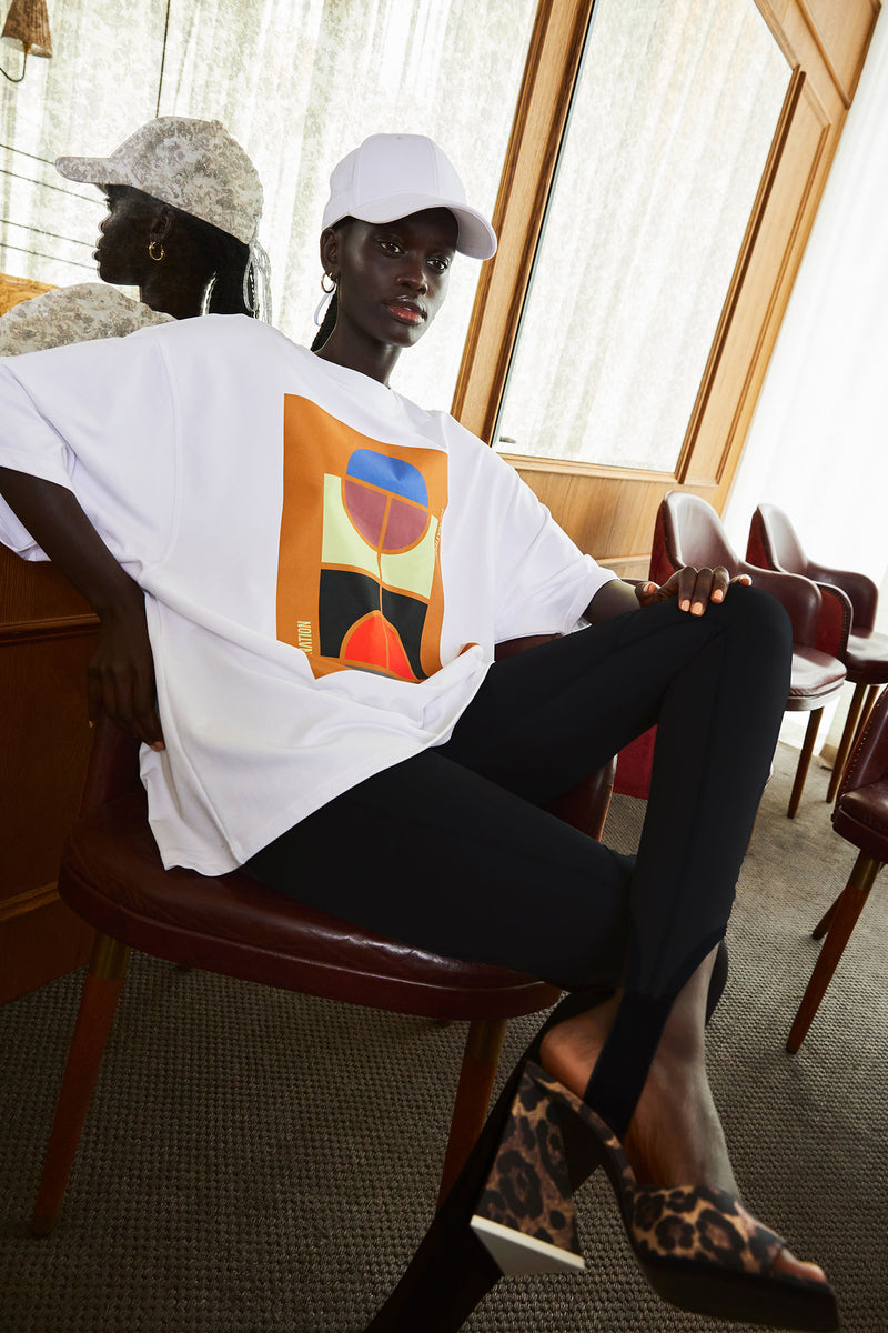 RHODE TEE IN OPTIC WHITE