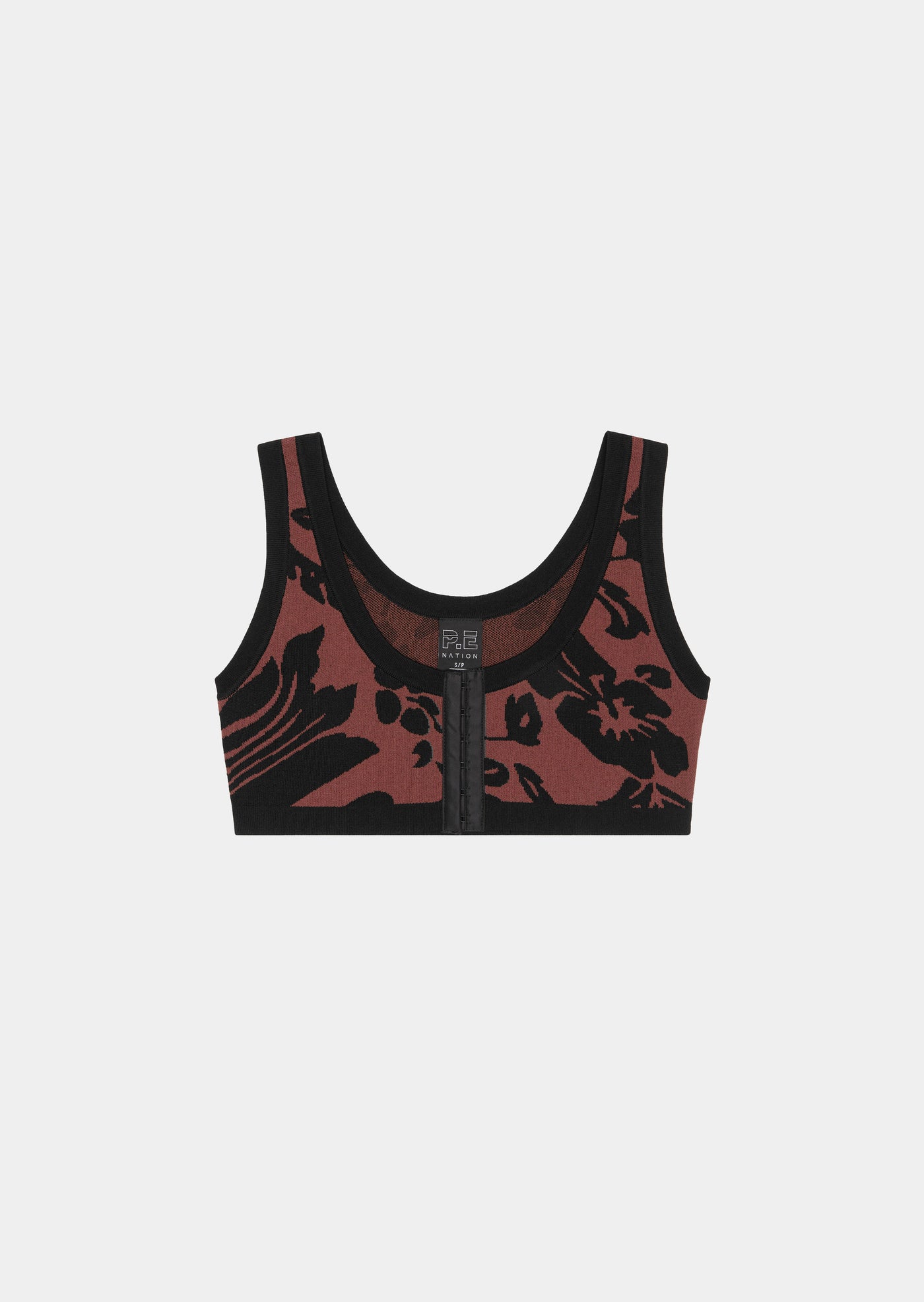 RECONNECT KNIT CROP IN FLORAL PRINT