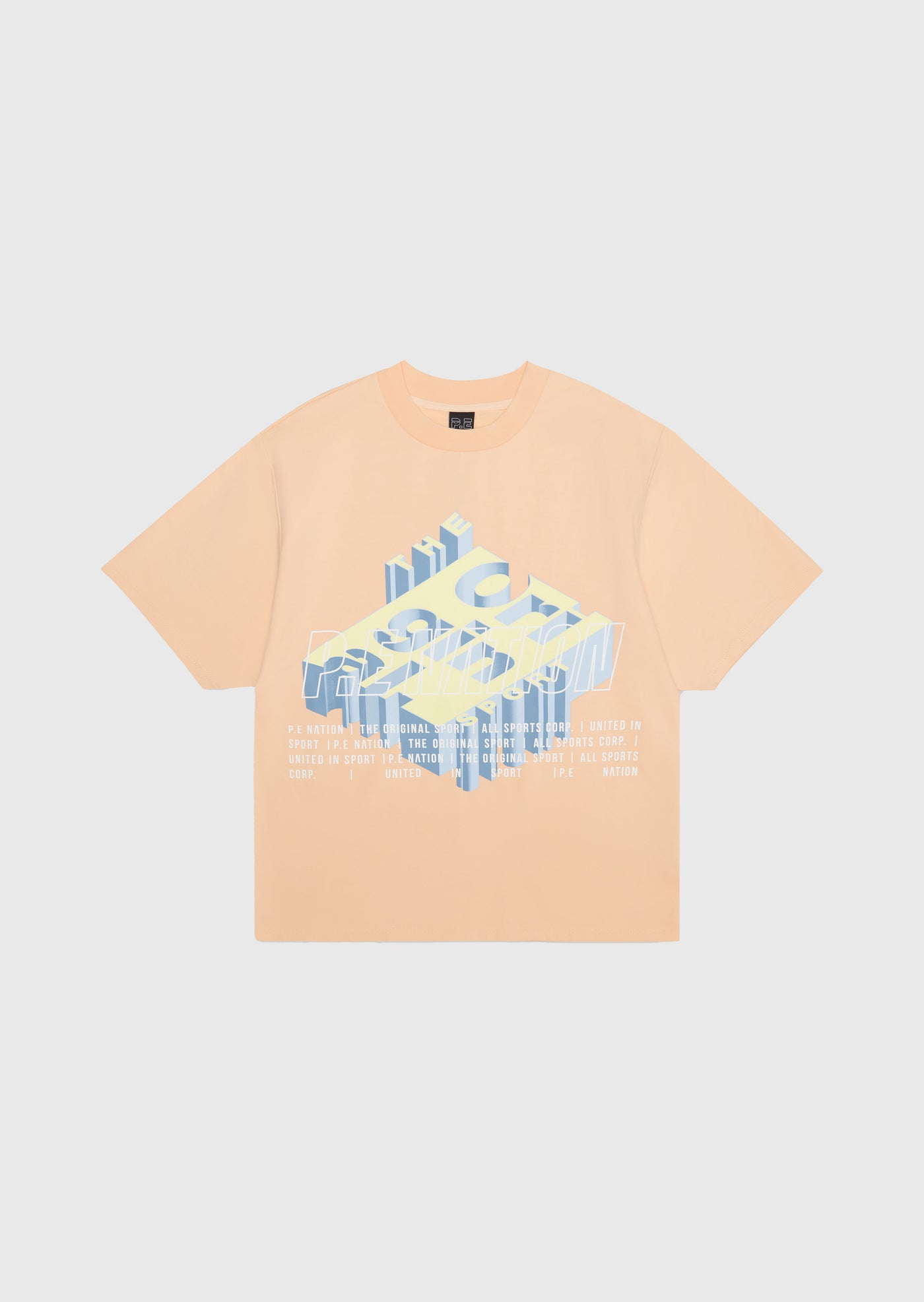 BACKSPIN TEE IN CREAM BLUSH