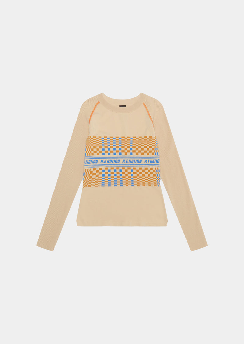 CANYON KNIT LS TOP IN BEIGE