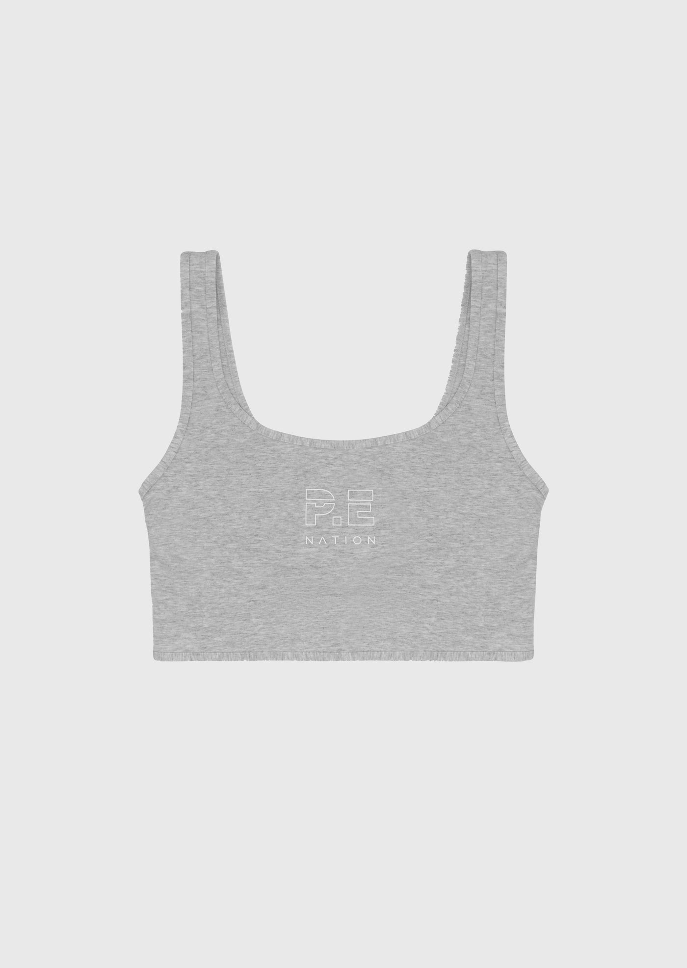 THE LEADOFF RECYCLED SPORTS BRA IN GREY MARL