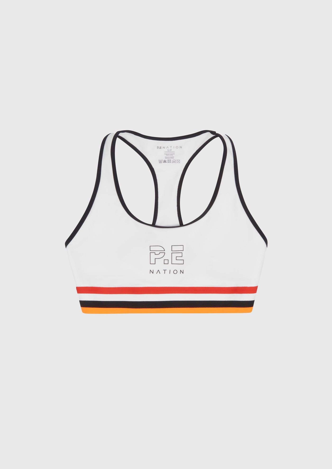 THE ORIGINAL RECYCLED SPORTS BRA IN OPTIC WHITE