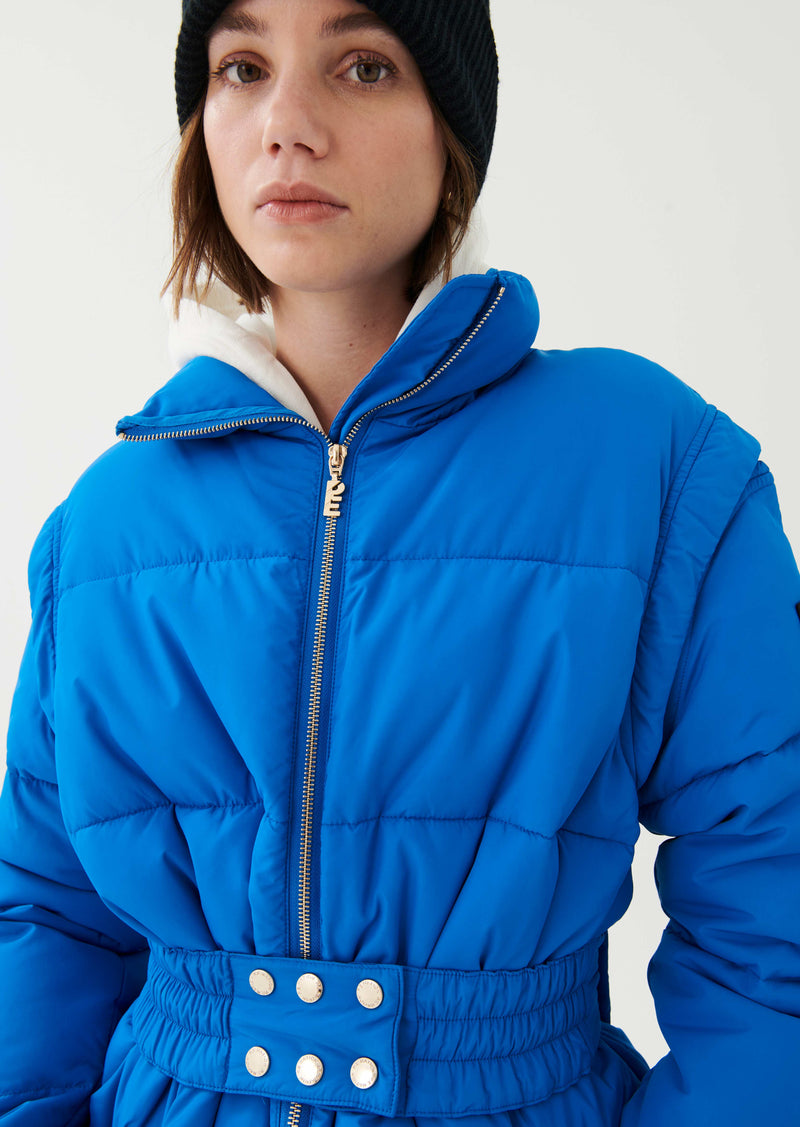 Free country hooded water resistant heavyweight store puffer jacket