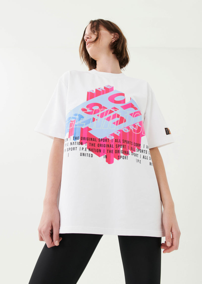 BACKSPIN TEE IN WHITE