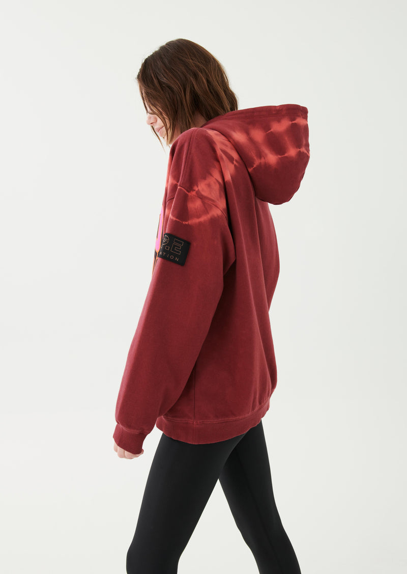 FLYAWAY HOODIE IN GARNET