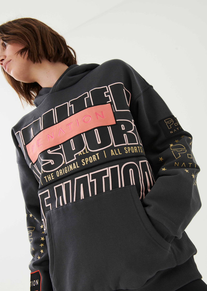 DIMENSION HOODIE IN DARK SHADOW