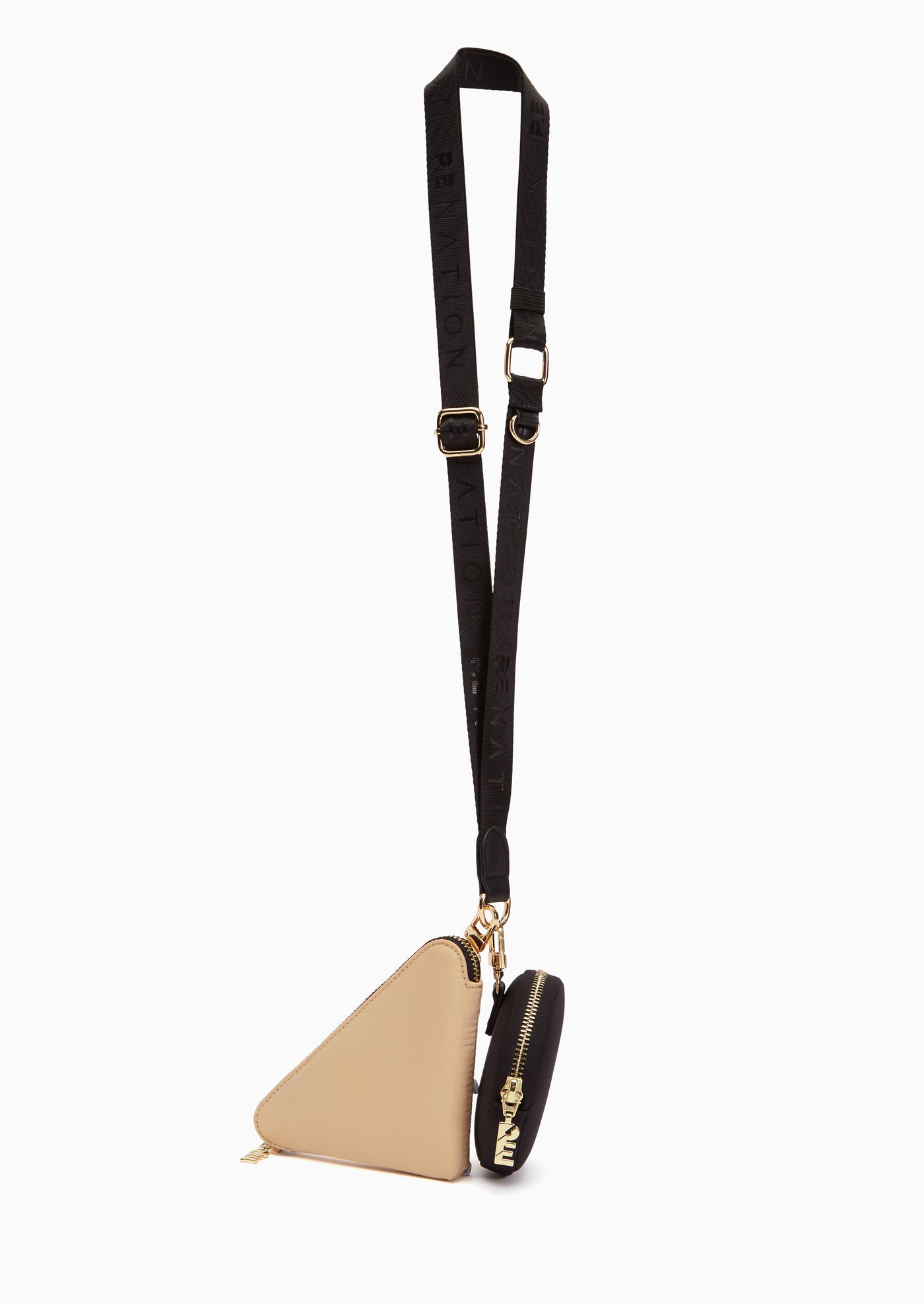 MAXIMISE LANYARD IN BLACK/BEIGE