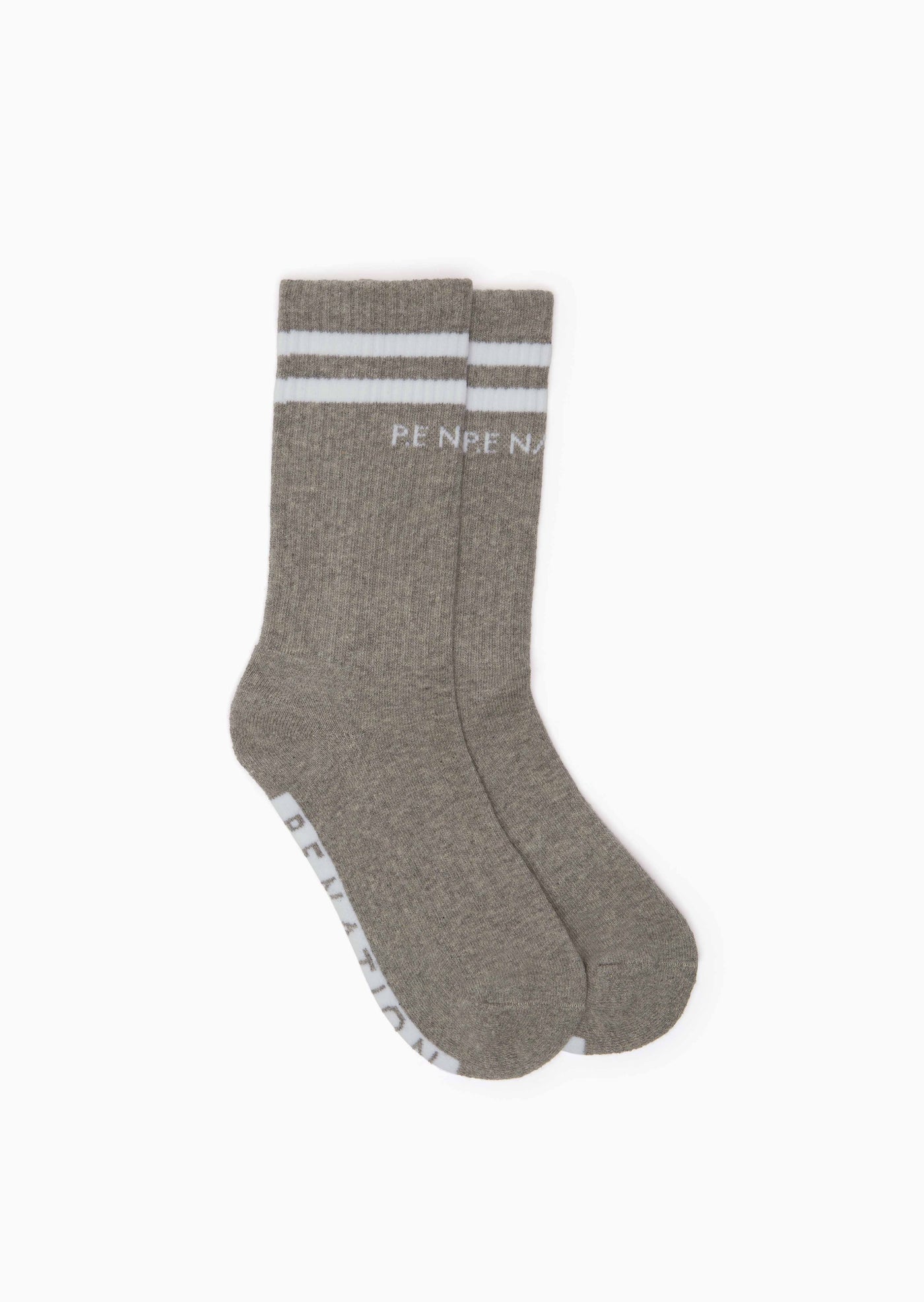 MARATHON CREW SOCK TWIN PACK IN BLACK/GREY
