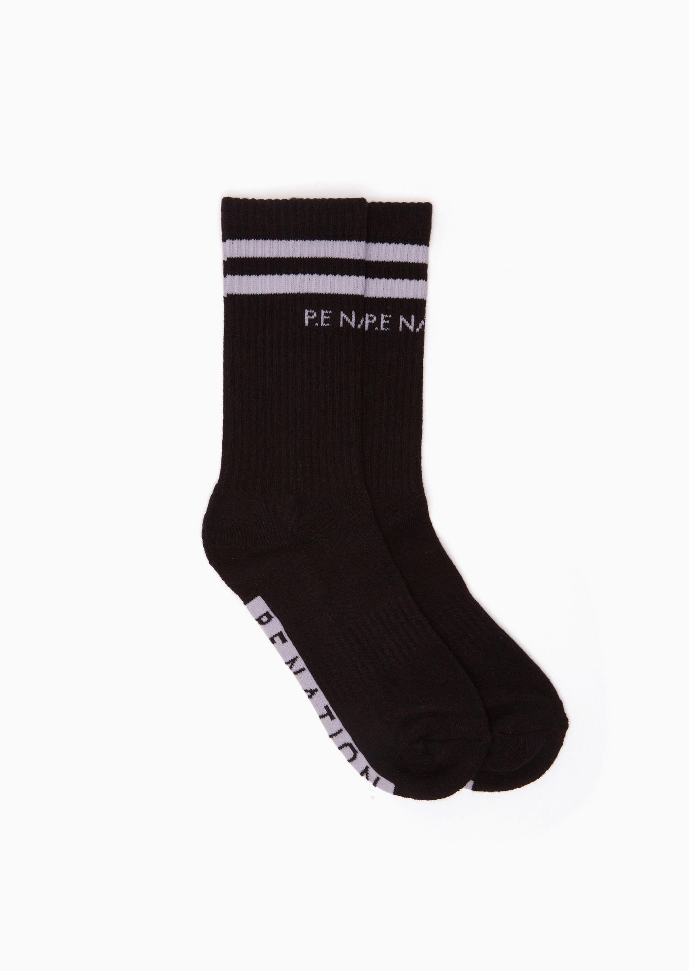MARATHON CREW SOCK TWIN PACK IN BLACK/GREY