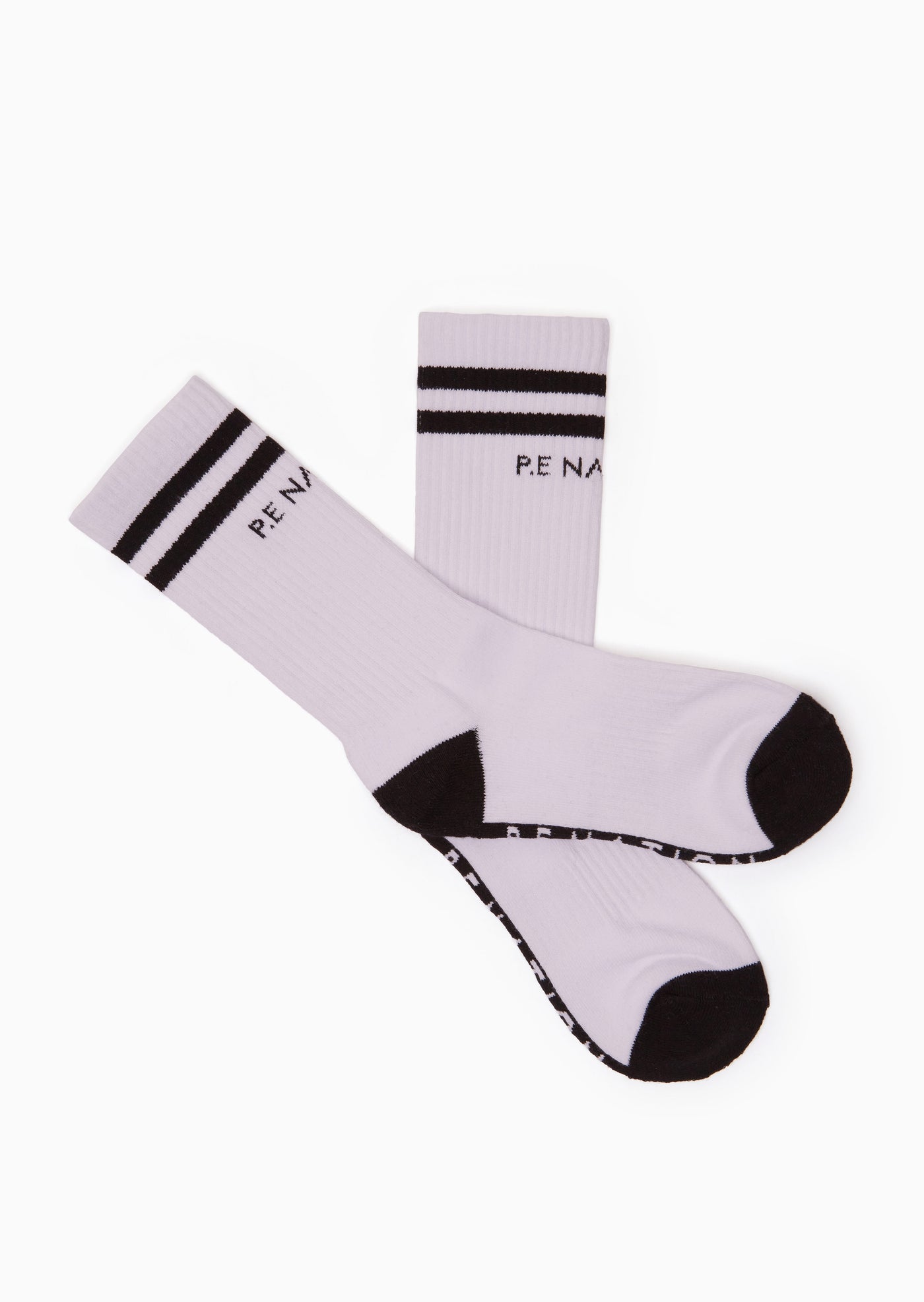 MARATHON CREW SOCK TWIN PACK IN WHITE/GREY