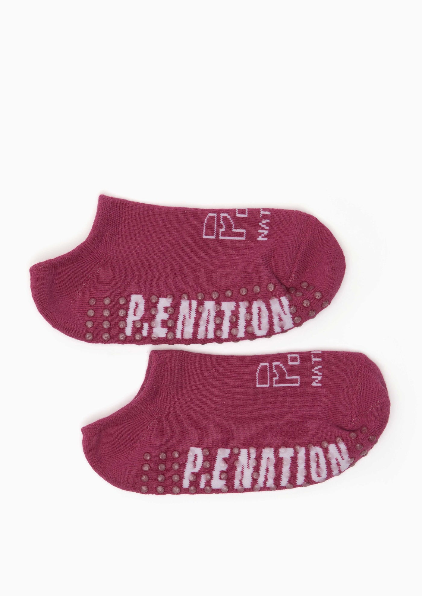 POST SEASON ANKLE SOCK IN RASPBERRY ROSE/WHITE