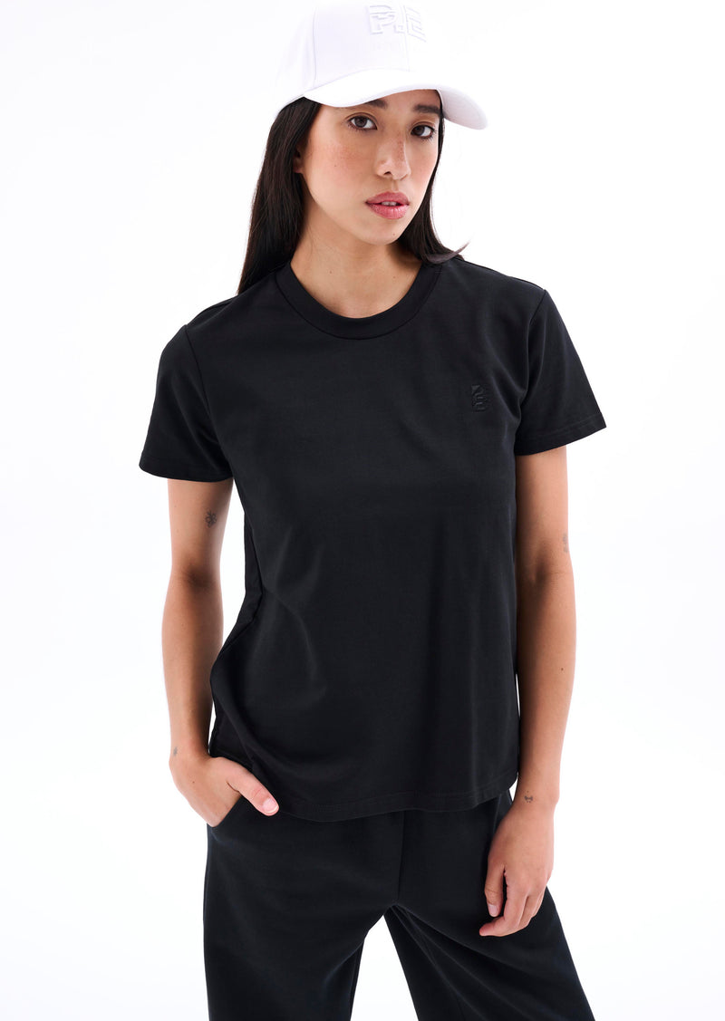 PRIMARY SLIM FIT TEE IN BLACK