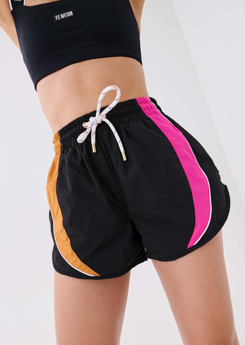 RUNNING TRACK SHORT IN BLACK