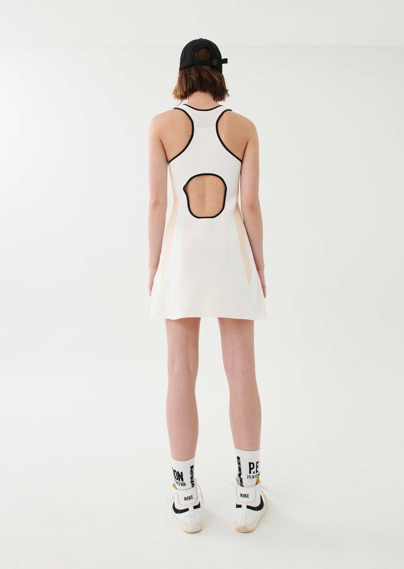 BACKSWING DRESS IN WHITE