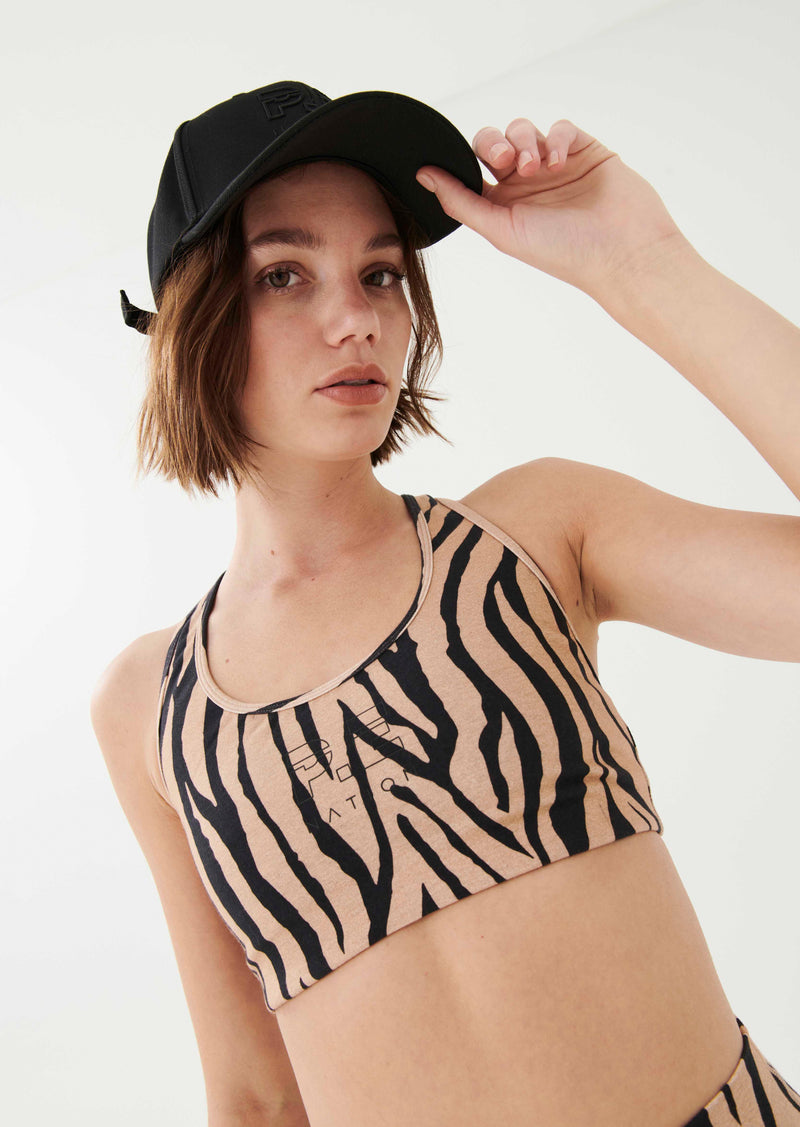 DOUBLE UNDER SPORTS BRA IN PRINT