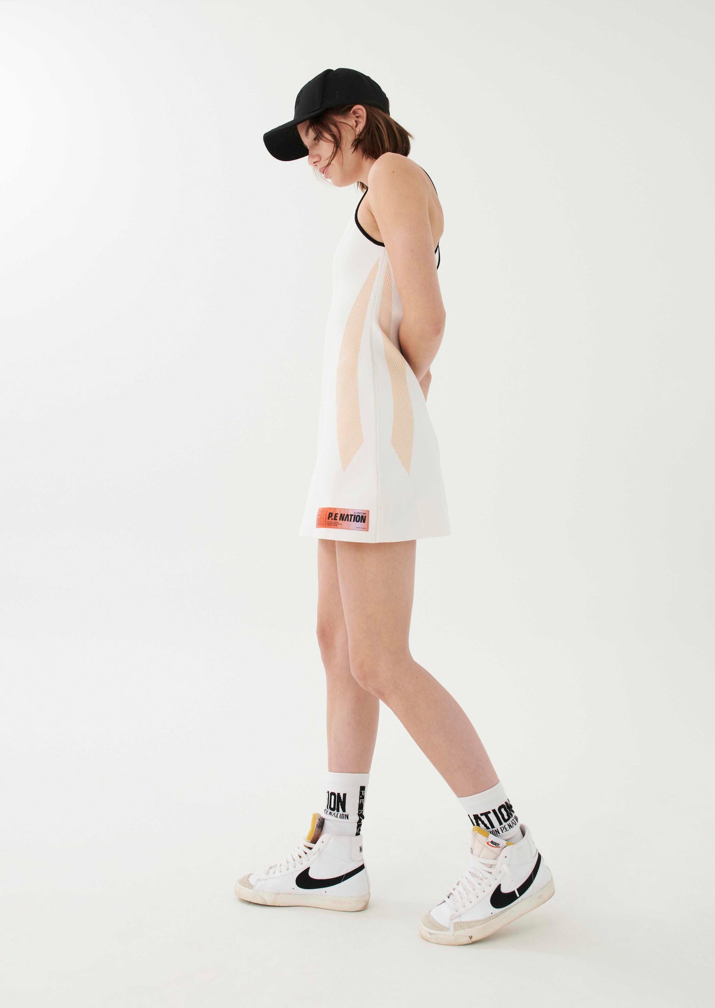 BACKSWING DRESS IN WHITE
