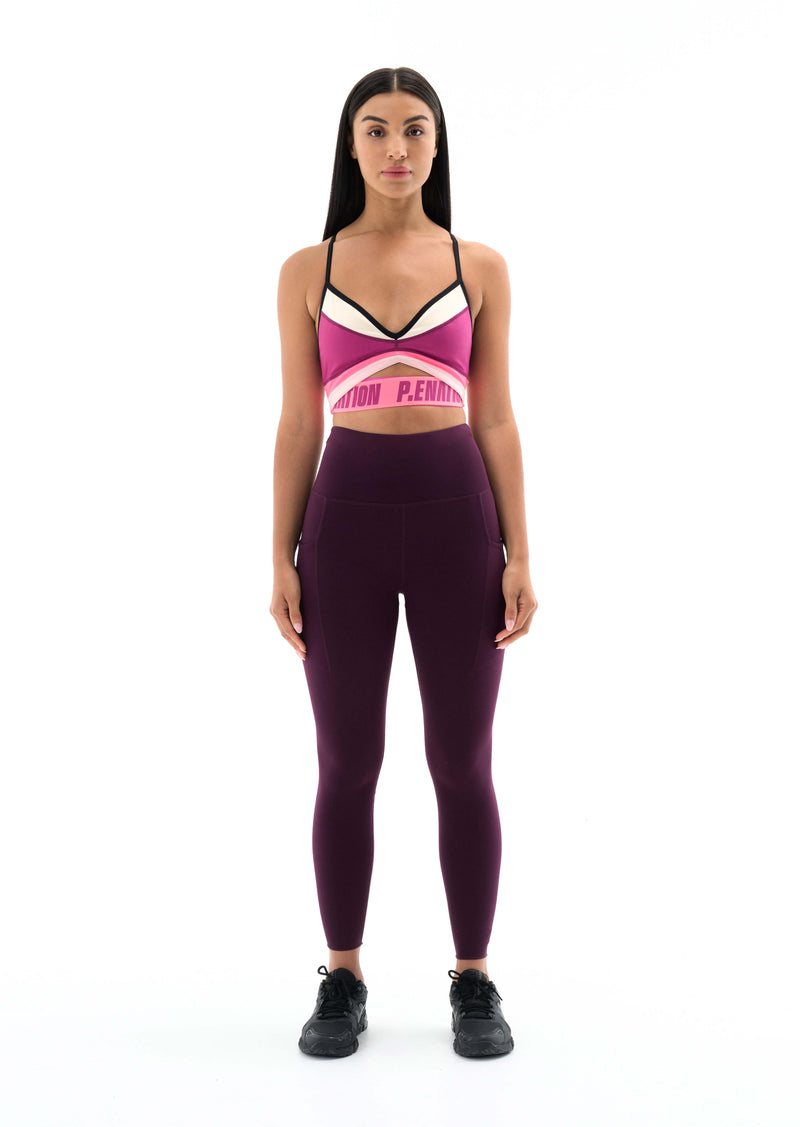 Purple sport leggings top