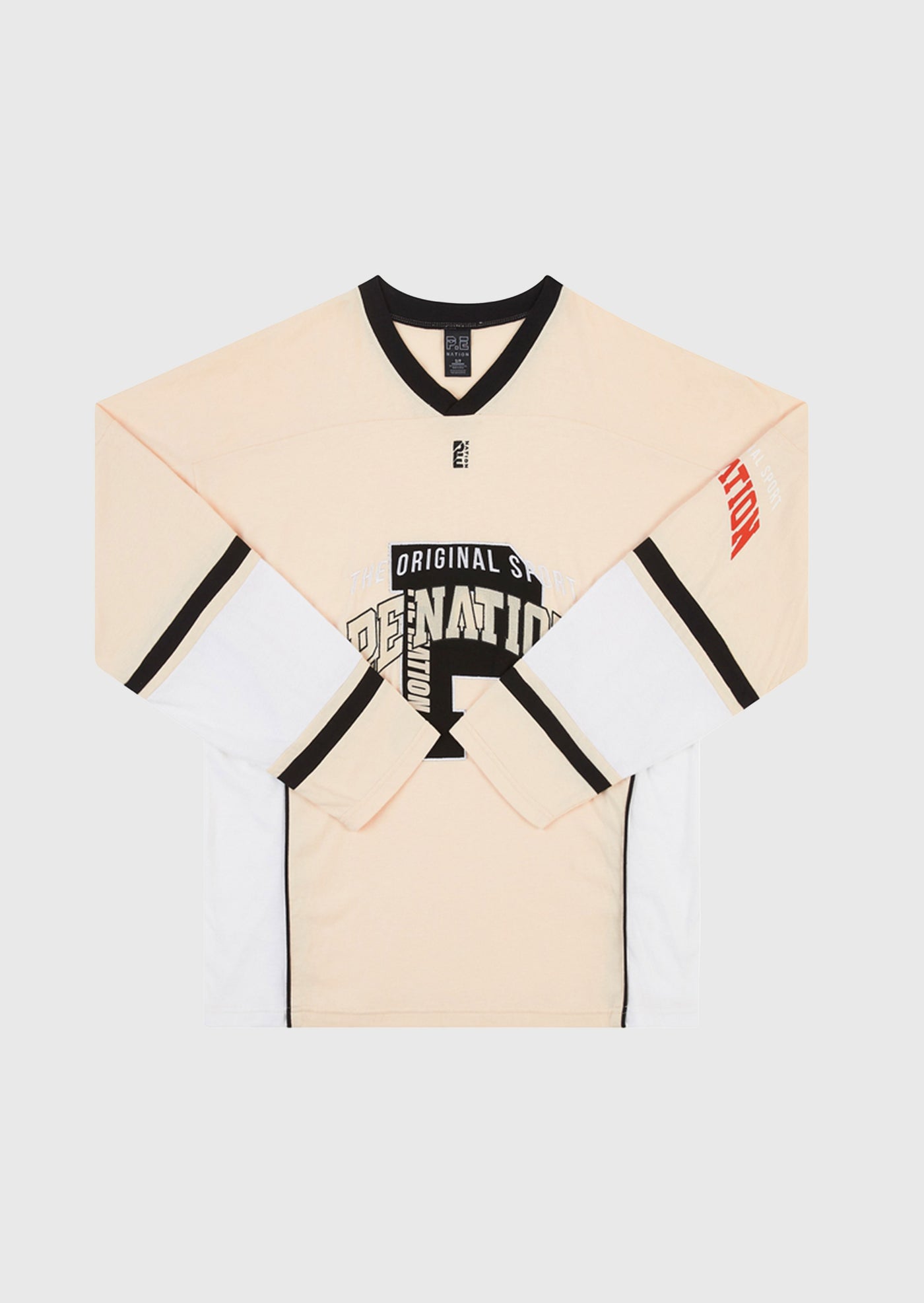 OVIE LS TOP IN PEARLED IVORY