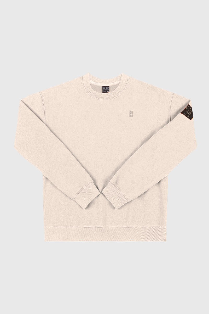 PRIMARY SWEAT IN PEARLED IVORY