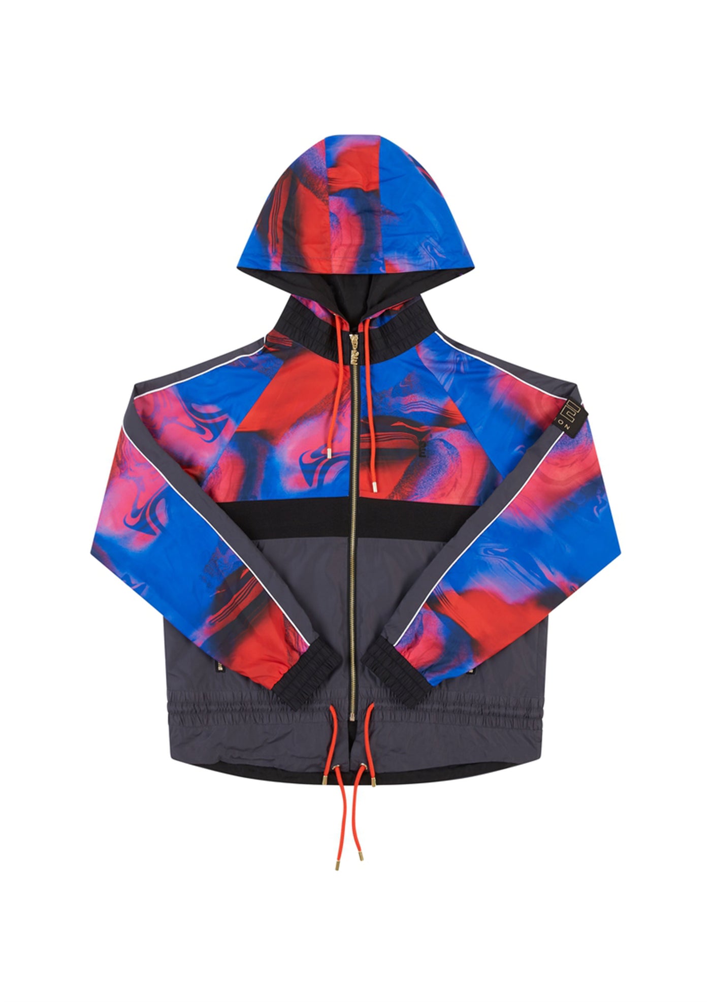 MAN DOWN JACKET IN OVERLAY PRINT