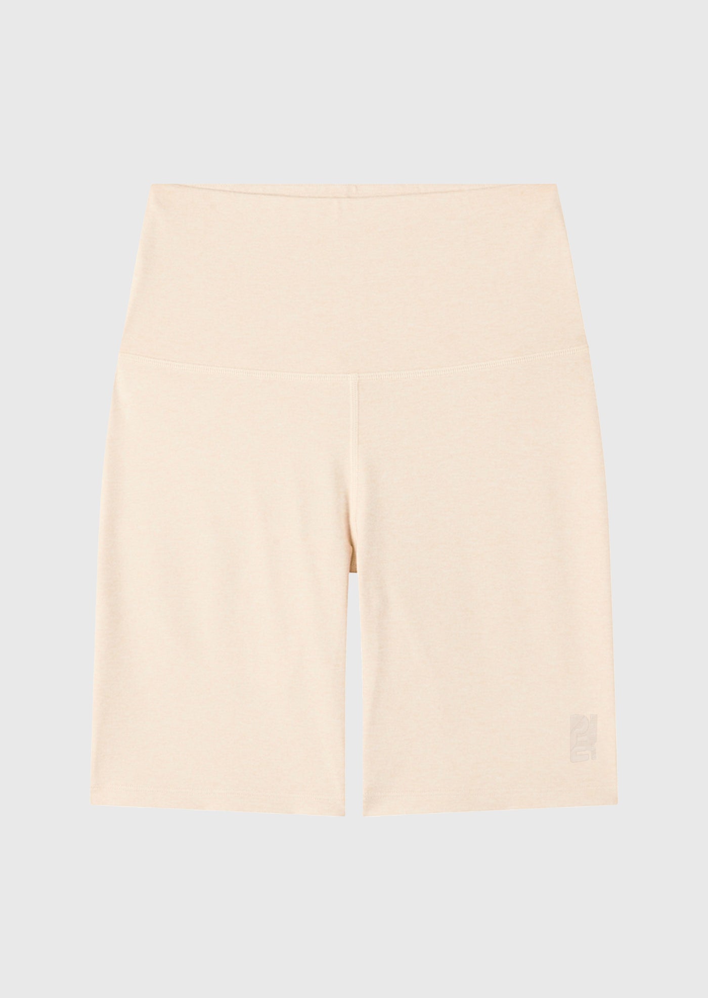 PHASED BIKE SHORT IN WARM GREY MARL