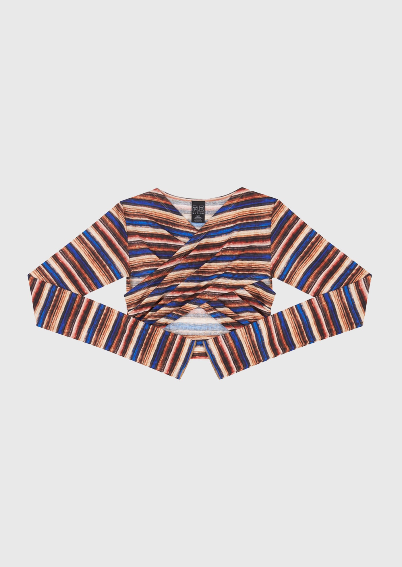 WAVELENGTH KNIT L/S TOP IN STRIPE PRINT
