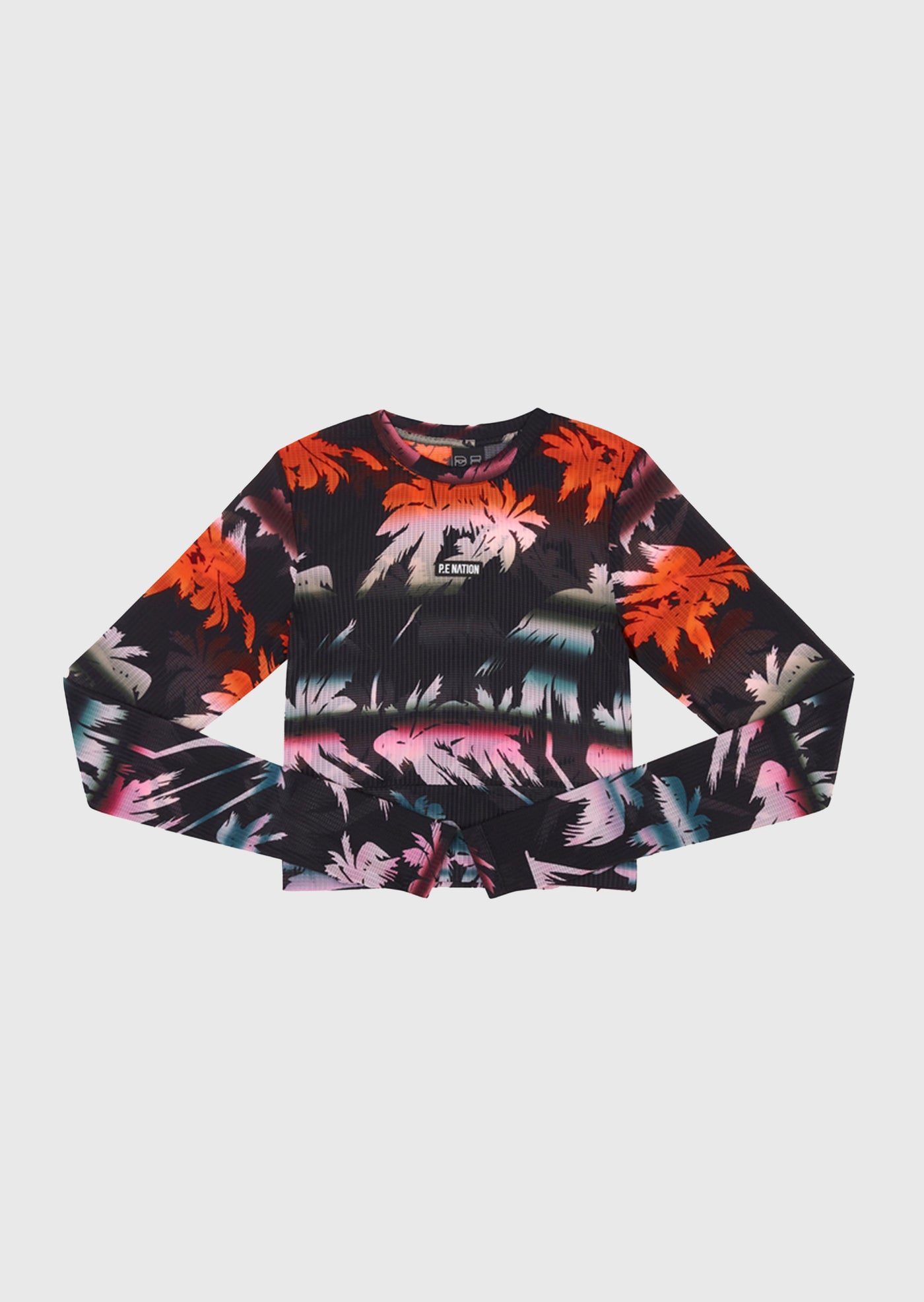 OASIS LS TOP IN PALM TREE PRINT