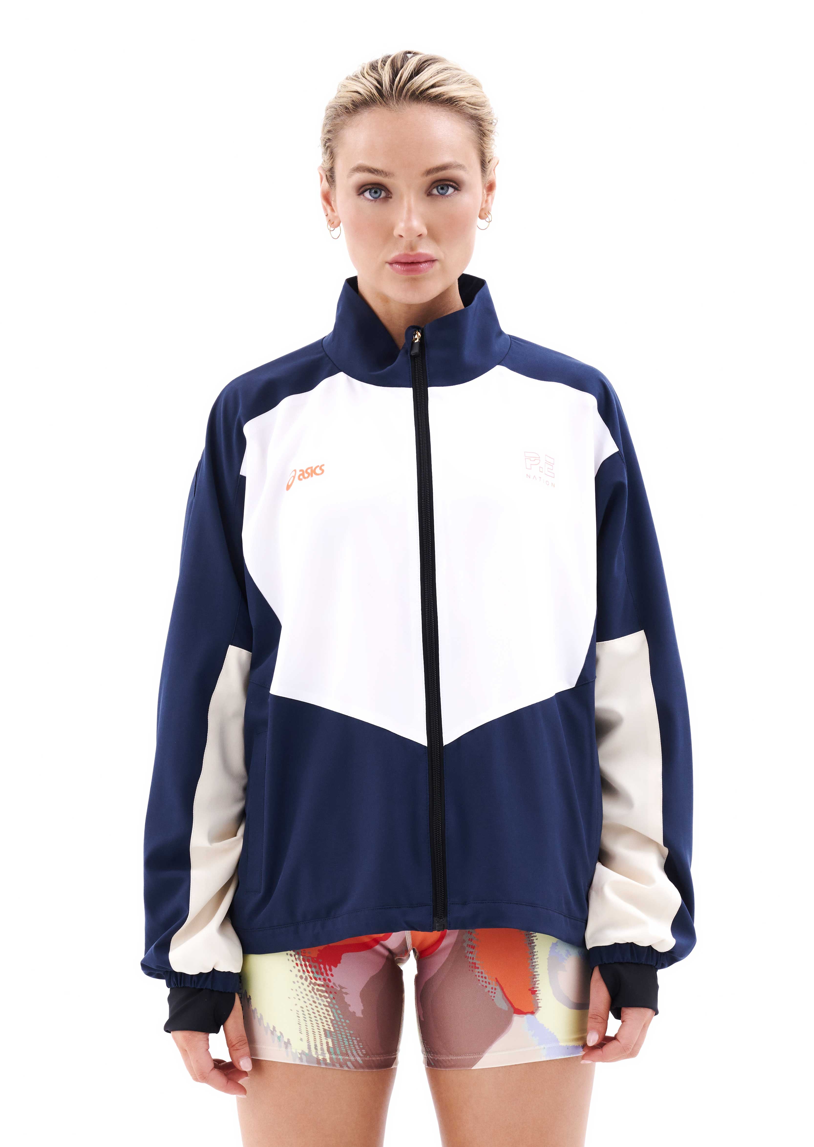 Nike down on sale chevron panel jacket