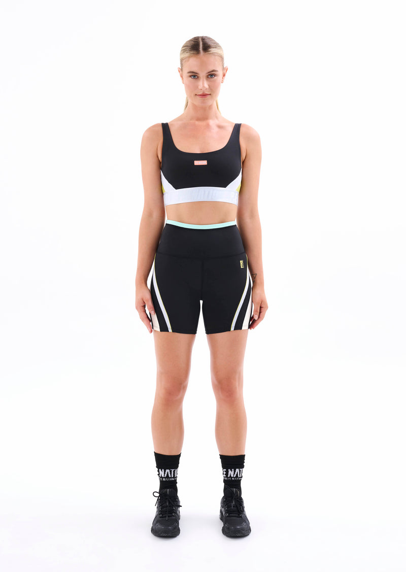 REFRACTION SPORTS BRA IN BLACK