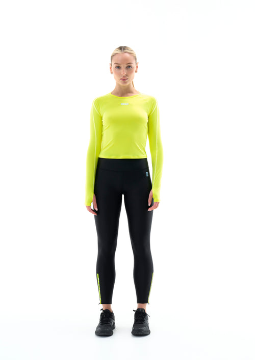 STEADY RUN LEGGING IN SAFETY YELLOW