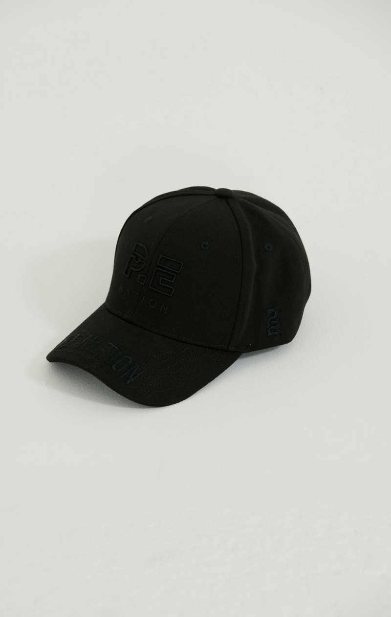 Courtside Logo Cap | Black | P.E Nation